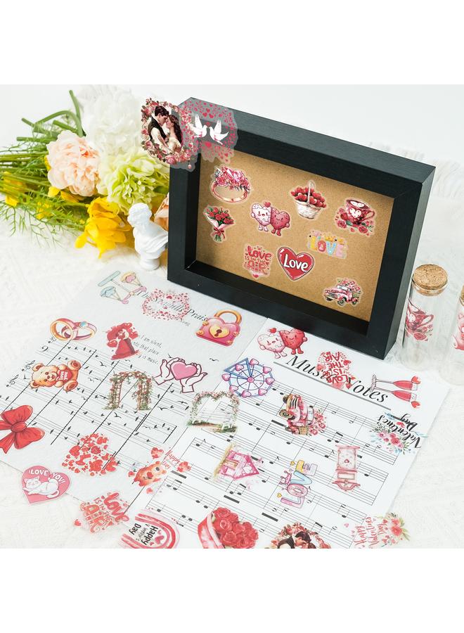 Bluejw Boutique Valentine's Day Series Love Chocolate Bear Does Not Repeat Stickers DIY Hand Account - Image 3