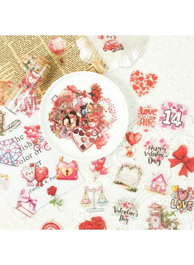 Bluejw Boutique Valentine's Day Series Love Chocolate Bear Does Not Repeat Stickers DIY Hand Account - Image 4