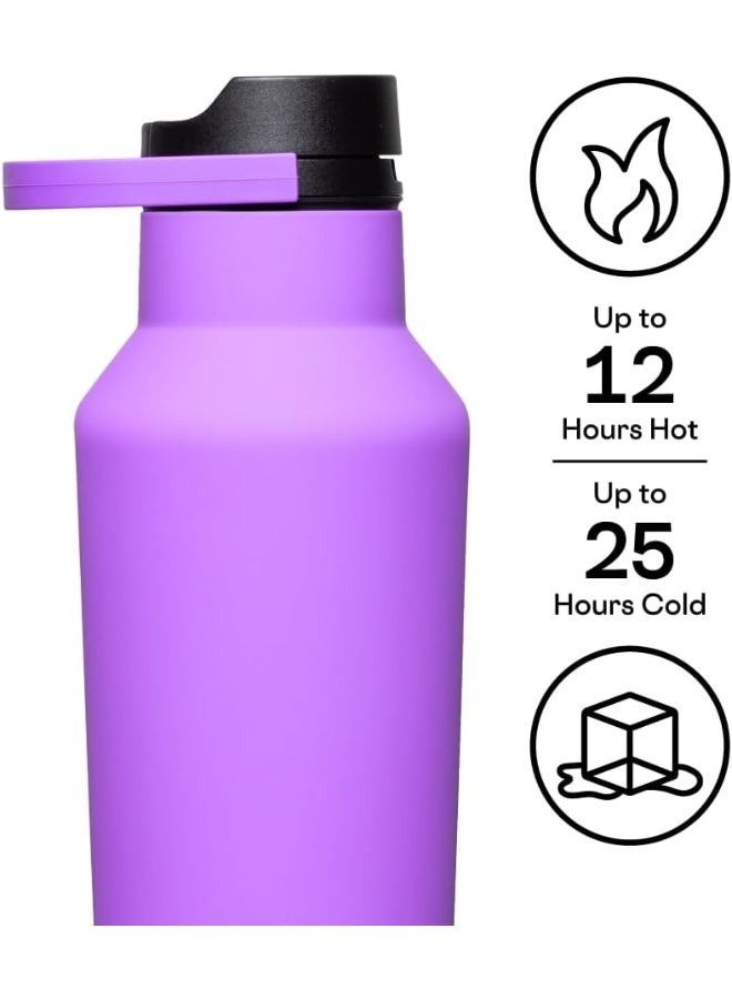 Corkcicle Series A Varsity Purple Insulated Sport Bottle, 946ml - Image 2