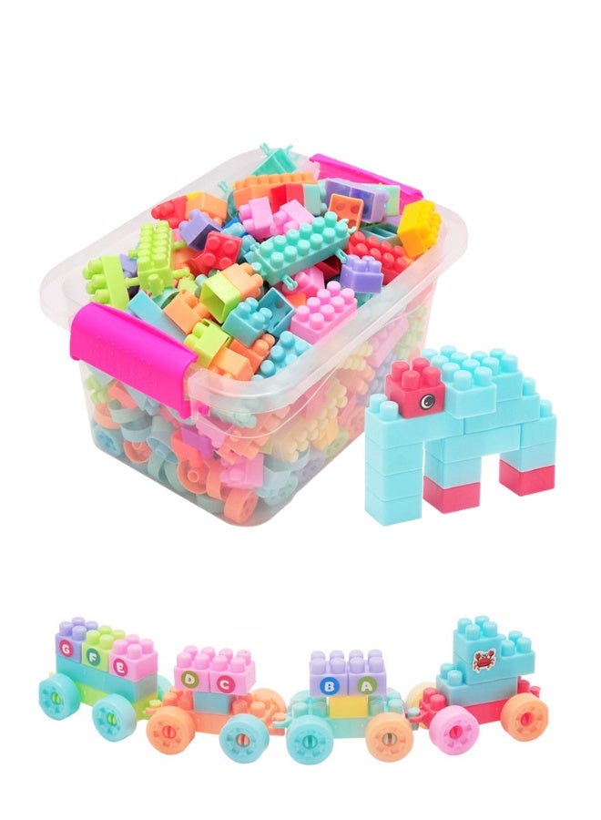 DAT Colorful Building Blocks Set for Kids (62 PCS) – Creative Educational Toy for Boys & Girls with Storage Box - Image 2
