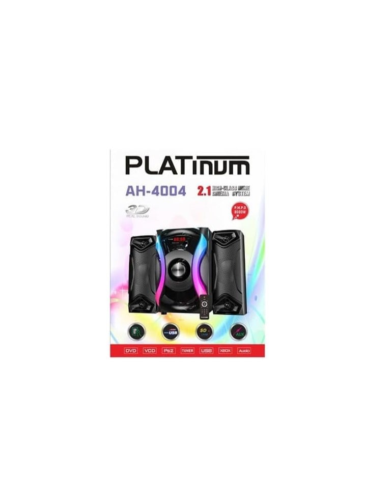 مكبر صوت بلوتوث 2*1 - أسود - إضاءة LED - 20 وات + 10 وات *2 - USB - بلوتوث - AUX - جهاز تحكم عن بعد - pzsku/Z2B1D46A883536ABC36FFZ/45/_/1737634912/1c4454e6-95c5-492a-b23b-aeb1927524e9