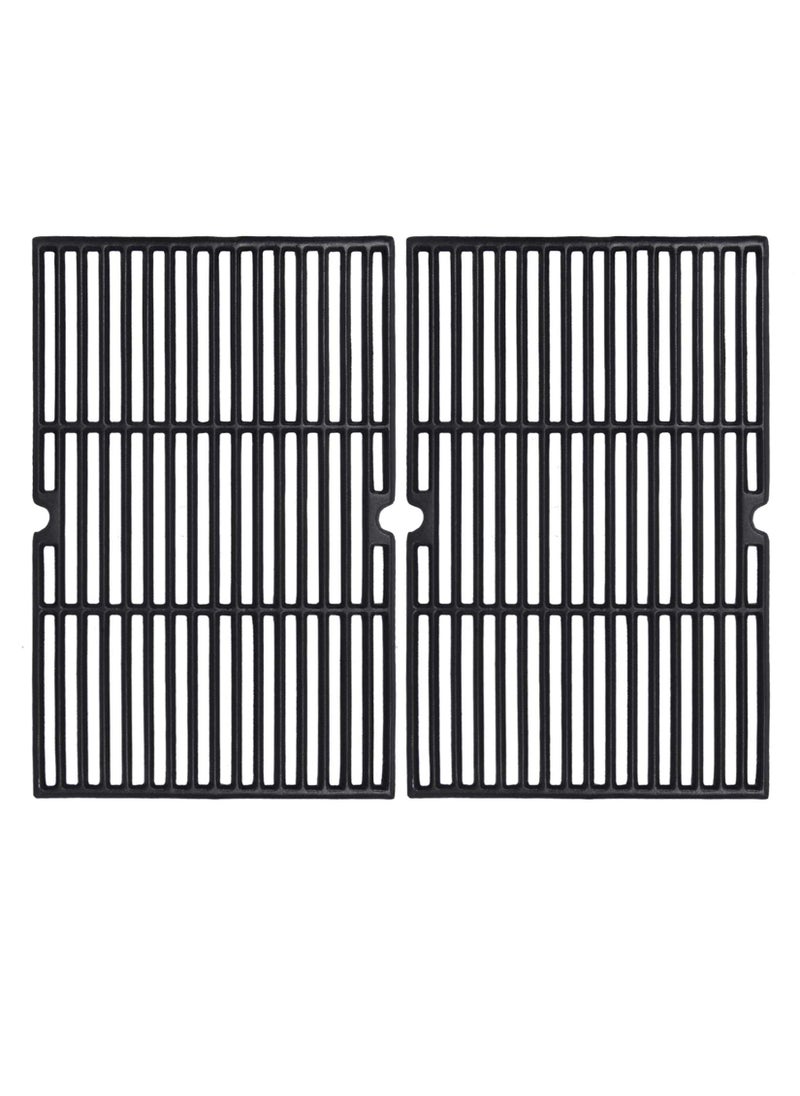 GGC GGC 19 14 Inch Grill Grate Replacement for Charmglow BBQ Grillware Nexgrill Weber JennAir Others 2 PCS Porcelain Coated Cast Iron Cooking Grid 12 38 x 19 14 for Each 