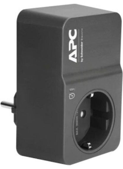 Schneider - Apc Single Surge Protected Socket 230V 918 Joule Black (Grey) - Image 1