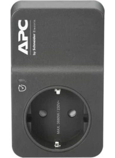 Schneider - Apc Single Surge Protected Socket 230V 918 Joule Black (Grey) - Image 1