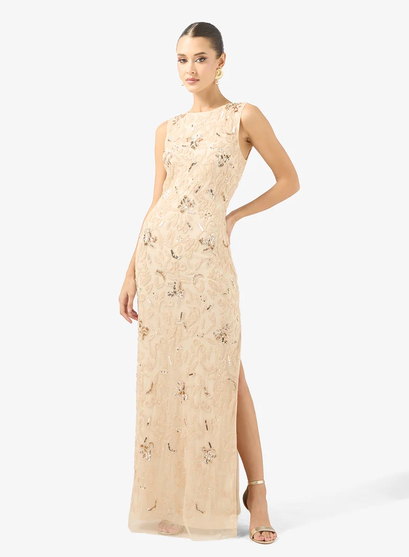 Beaded Embellished Evening Gown