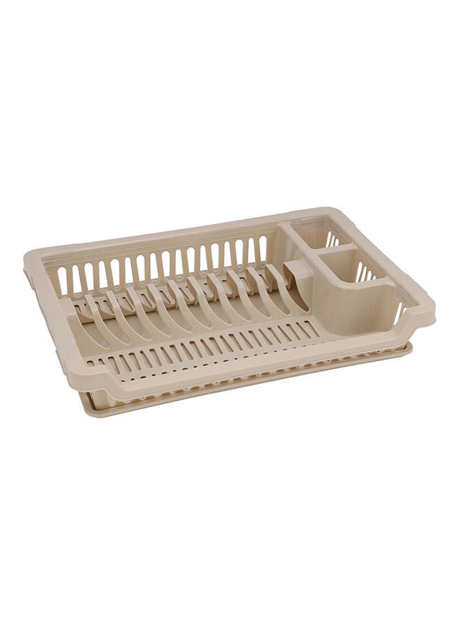 Royalford Medium Dish Drainer Plastic Dish Drainer with Detachable Tray Glass Spoon and Utensils Holder Assorted Colors 42x29x7.5cm - Image 4