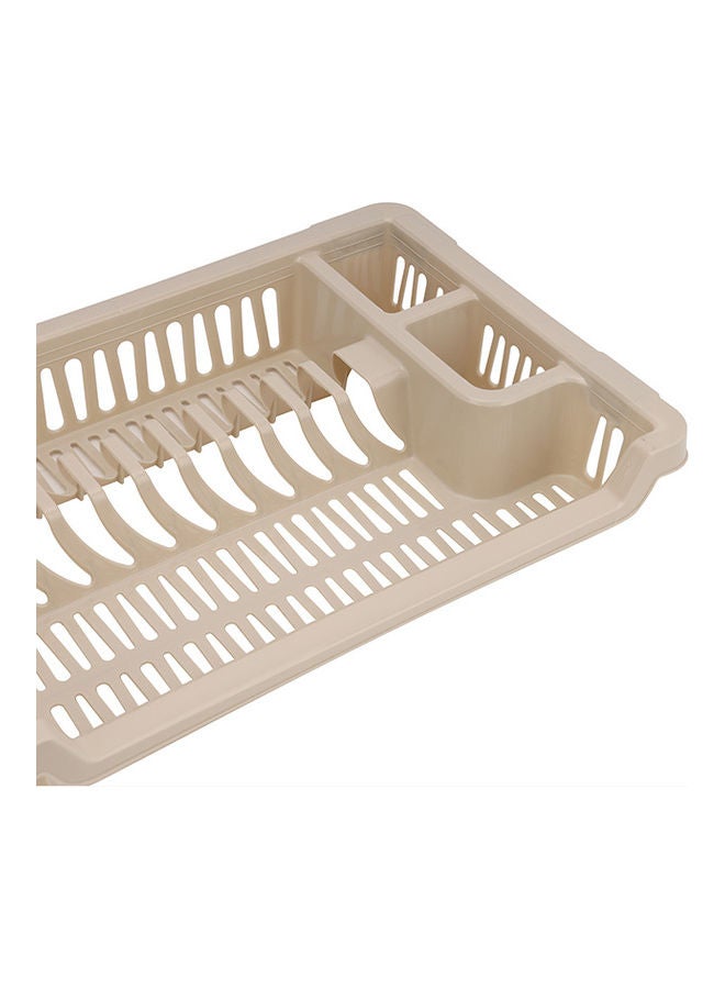 Royalford Medium Dish Drainer Plastic Dish Drainer with Detachable Tray Glass Spoon and Utensils Holder Assorted Colors 42x29x7.5cm - Image 3