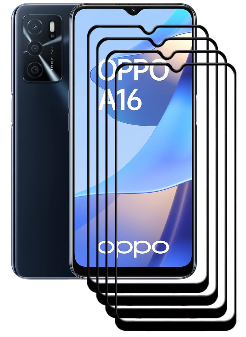 ACLIX 4 Pieces Antistatic ESD Dustproof Premium Quality High Definition Tempered Glass Screen Protector Designed For Oppo A16 - Image 1