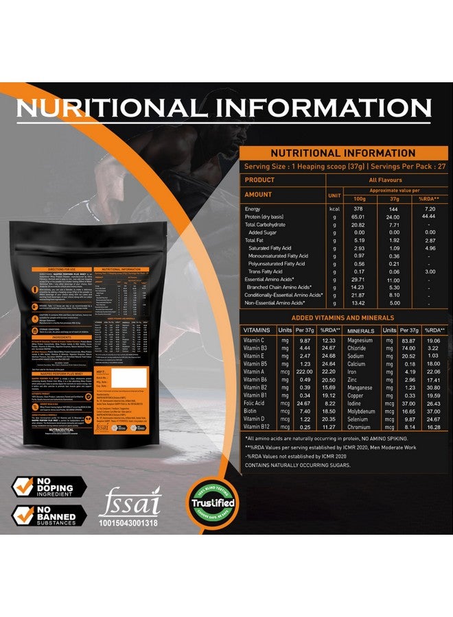 NAKPRO Perform Plus+ Whey Protein Concentrate with Digestive Enzymes | 24g Protein, 5.7g BCAA | Easy Mixing, Easy Digesting (1 Kg, Double Rich Chocolate) - Image 3