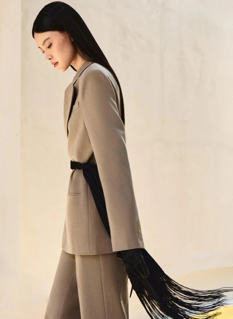 Lichi  Loose single-breasted jacket with asymmetrical fastening for Women | Best Price UAE