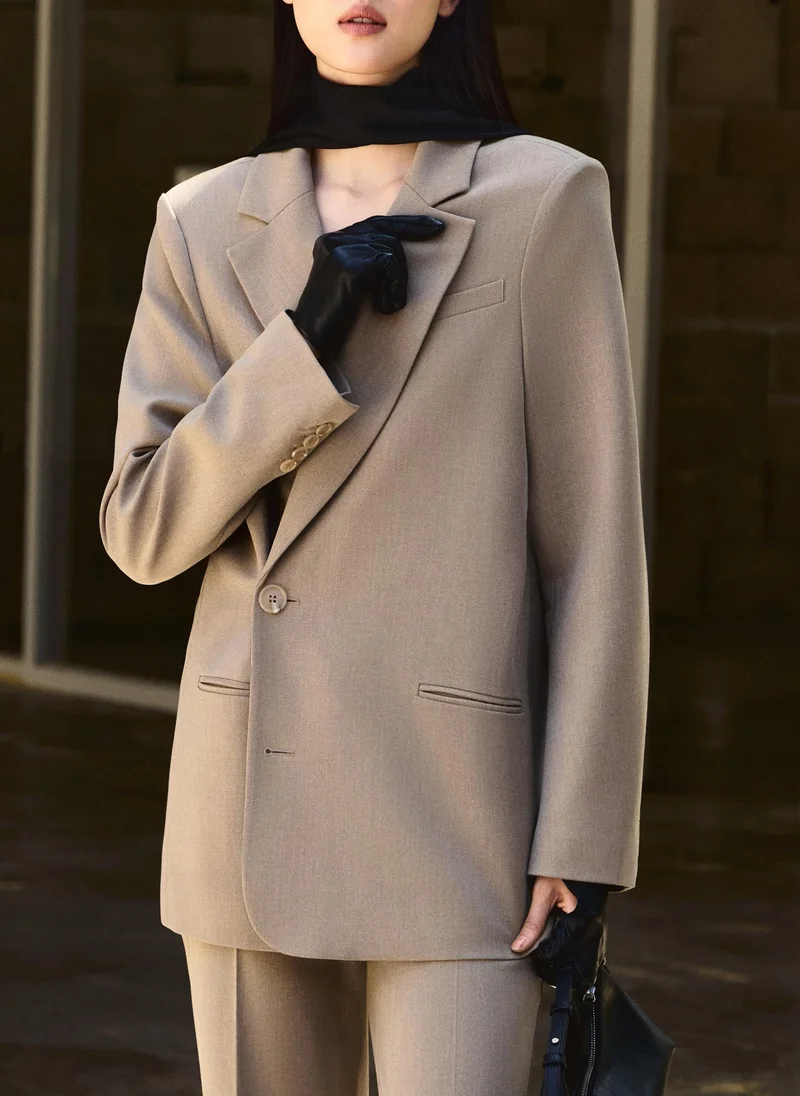 Lichi  Loose single-breasted jacket with asymmetrical fastening for Women | Best Price UAE