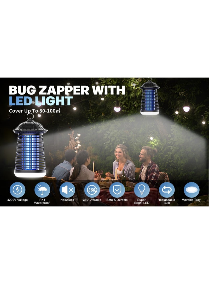 Nariele Mosquito Killer Lamp Insect Repellent Mute Electric Insect Trap Rechargeable Outdoor and Indoor Use Mosquito Killer Repellent - Image 2