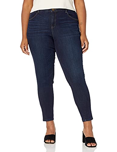 Democracy Women's Plus-Size Ab Solution High Rise Jegging Indigo - Image 4