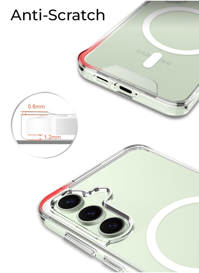 glassology - Samsung Galaxy S24 FE Clear Case & Screen Protector Bundle, Magnetic Clear Cover, Ultra-Slim, Shockproof & Scratch-Resistant Design - Image 1