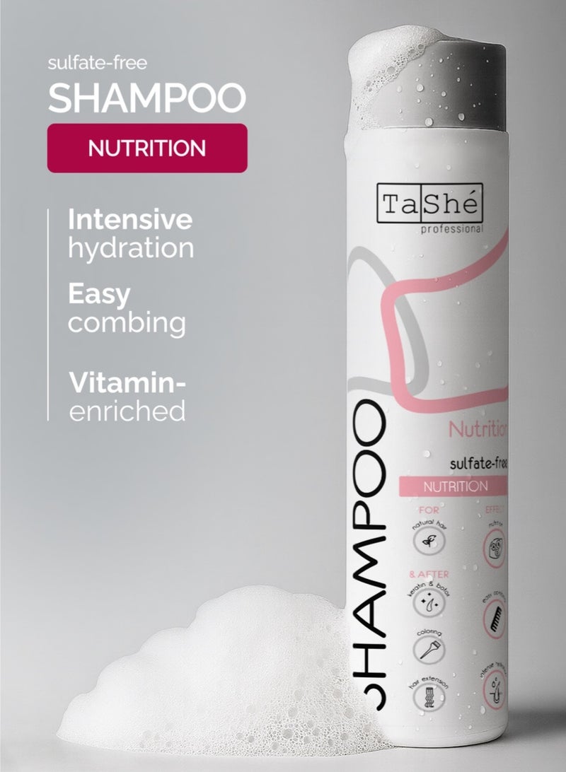 تاش شامبو فلاريو المغذي الخالي من الكبريتات 300 مل – يغذي ويرطّب الشعر، يحارب جفاف فروة الرأس، يسهل تمشيط الشعر، مناسب لجميع أنواع الشعر. - Image 1