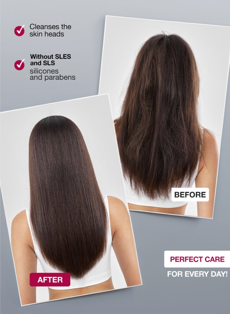 تاش شامبو فلاريو المغذي الخالي من الكبريتات 300 مل – يغذي ويرطّب الشعر، يحارب جفاف فروة الرأس، يسهل تمشيط الشعر، مناسب لجميع أنواع الشعر. - Image 3