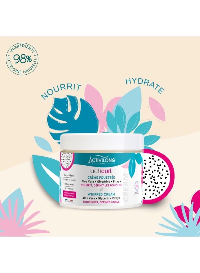 Activilong Acticurl Curl Whipped Cream â€“ Define, Hydrate, and Style Your Curls Effortlessly â€“ Infused with Dragon Fruit and Aloe Vera â€“ Nutrition, Hydration, and Hold for Bouncy Curls â€“ 300 ml. - Image 2