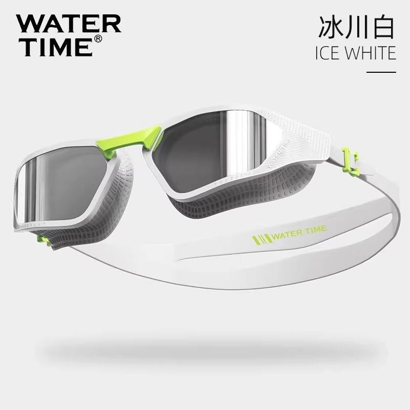WaterTime High-Definition Anti-Fog Waterproof Racing Swimming Goggles with Swim Cap for Men - Professional Gear - Image 1