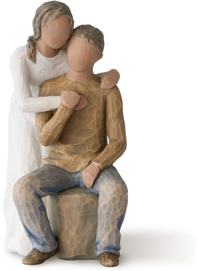 Willow Tree You and Me Darker Skin Tone  Hair Color Sculpted HandPainted Figure - Image 5