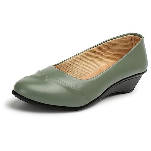 Denill Latest Collection Comfortable and Fashionable Bellies for Womens and Girls (Green Numeric 8) - Image 1