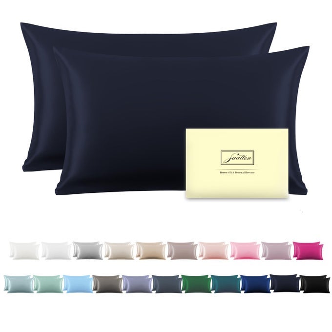SILK PILLOWCASE FOR HAIR AND SKINSOFTBREATHABLE AND SLIKY 100 QUEEN SILK PILLOW CASE SET OF 2BOTH SIDES NATURAL MULBERRY SILK PILLOWCASES WITH HIDDEN ZIPPERQUEEN SIZE 20X 302PCS