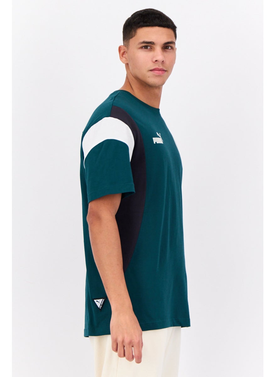 PUMA Men Sportswear Fit Short Sleeve Outdoor T Shier, Green  - Image 2