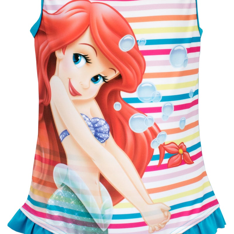 Disney The Little Mermaid Bathing Suit | Ariel Swimsuit | Swimming Suit for Girls | Size 6 Multicoloured - Image 4