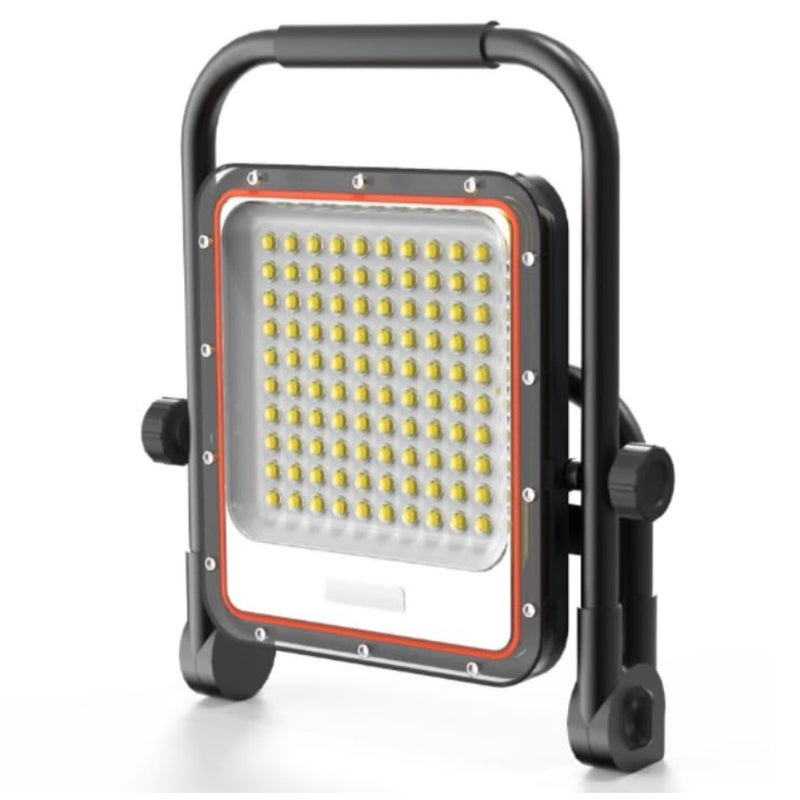 150 واط LED بطارية كشاف البناء 4 أوضاع ضوء العمل 5000 مللي أمبير USB قابلة لإعادة الشحن مع 72 × رقائق COB، IP65 مصباح كشاف LED مقاوم للماء، مصباح تخييم محمول لورشة العمل، موقع البناء - Image 4