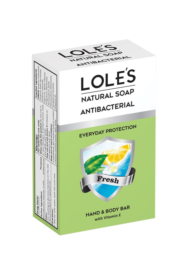 Lole's Antibacterial Hand & Body Fresh Soap with Vitamin E, 100g - Image 1