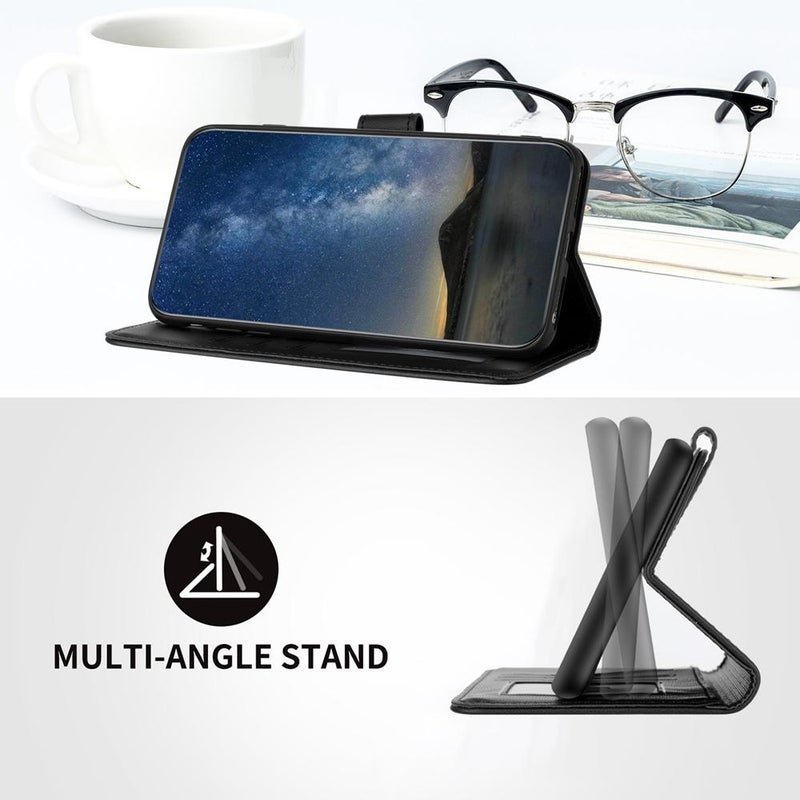 erorex For Infinix Note 50s Datura  Embossed Flip Leather Phone Case(Black) - Image 5