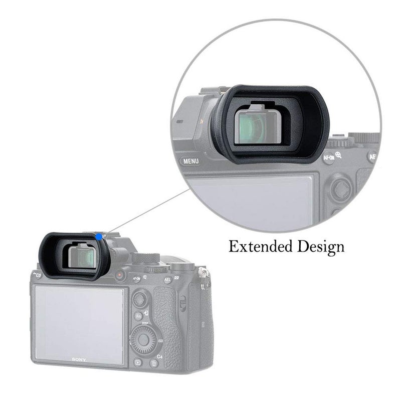 JJC 2 Packs Eyecup Eyepiece Eyeshade for Sony a7III a7II a7 a7R IV a7R II a7R III a7S II a9 a58 a99 II Viewfinder Replaces Sony FDA-EP18 FDA-EP16 FDA-EP15 Eye Cup - Image 5