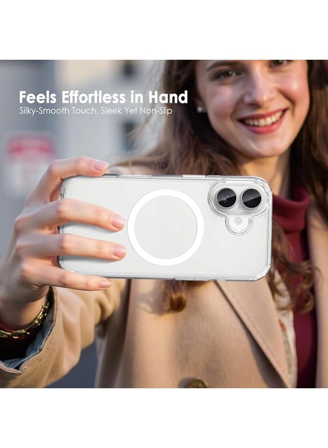 جراب مغناطيسي شفاف لهاتف iPhone 17 | مقاوم للاصفرار والخدش | مقاوم للصدمات مع زوايا حماية هوائية | جراب قوي متوافق مع تقنية MagSafe - Image 4