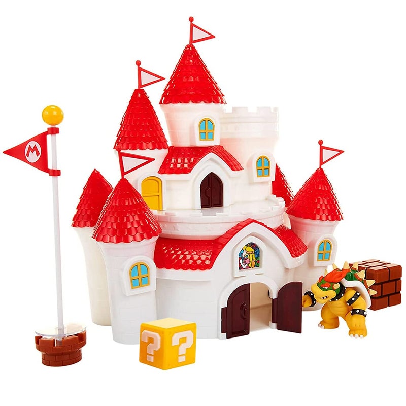 Nintendo Super Mario Mushroom Kingdom Castle Playset with Exclusive 2.5” Bowser Figure - Image 1