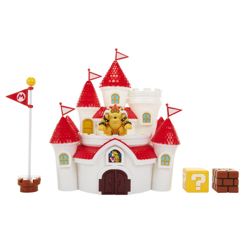 Nintendo Super Mario Mushroom Kingdom Castle Playset with Exclusive 2.5” Bowser Figure - Image 2