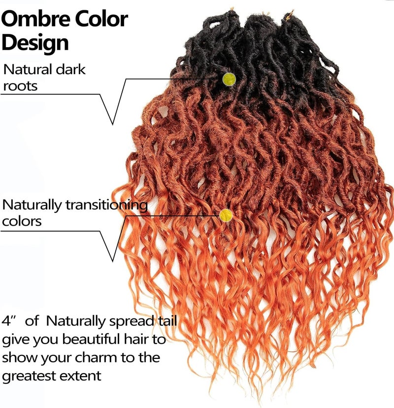 SuyiIRL Faux Locs Crochet Braid Hair Bohemian Locs 24 Inches Synthetic Dreads Ombre Braiding Hair Afro Dreadlock - Image 2