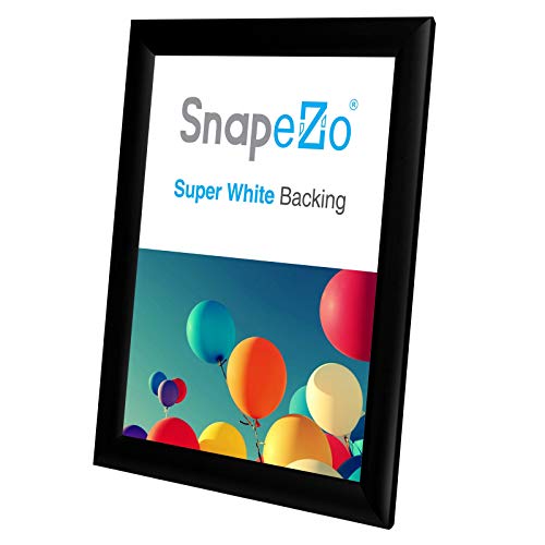 SnapeZo إطار شهادة سناب زو الأسود 8.5x11، من الألمنيوم، بملف 1 إنش، إطار سناب محمل من الأمام، للتعليق على الحائط - Image 4