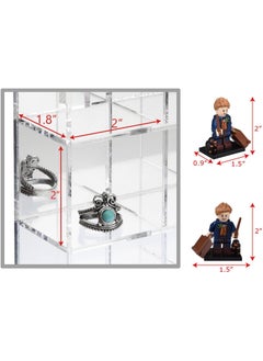 Mountable 25 Compartment Acrylic Display Case Cabinet with Mirrored Back – Display Shelves for Collectibles, Gemstones, and Figures, 10.7" W x 2" D x 10.5" H - pzsku/Z2B1E1E52078C7905048FZ/45/_/1730893911/82884f99-8ef0-4cc0-9efd-6c21f8053ad1