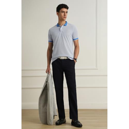 Van Heusen_Mens__T Shirts_(VSKPURGPT72350_Blue_2XL) - Image 3