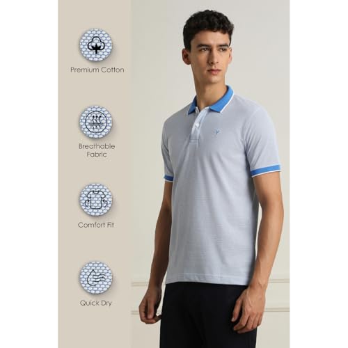 Van Heusen_Mens__T Shirts_(VSKPURGPT72350_Blue_2XL) - Image 2
