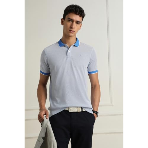 Van Heusen_Mens__T Shirts_(VSKPURGPT72350_Blue_2XL) - Image 4