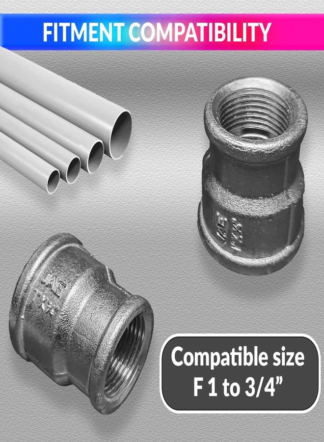 amiciSense Water Pipe Connector, 1 Inch to 3/4 Inch Stainless Steel Reducer - Image 2