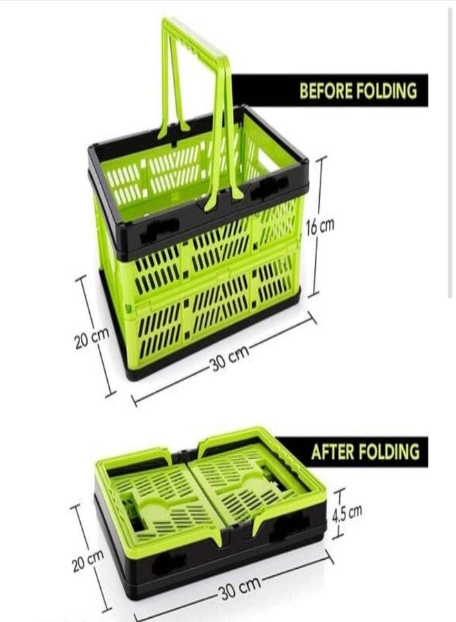LUCKYMORDEN Multipurpose Collapsible Storage Crates, Stackable, Foldable, 30 x 20 x 15 cm - Image 4