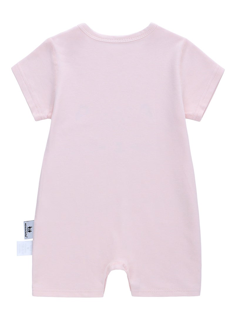 Miracle Baby - Newborn Baby Romper Short Sleeve Bodysuit Cute Printed Breathable Boys and Girls onesies baby clothes - Image 1