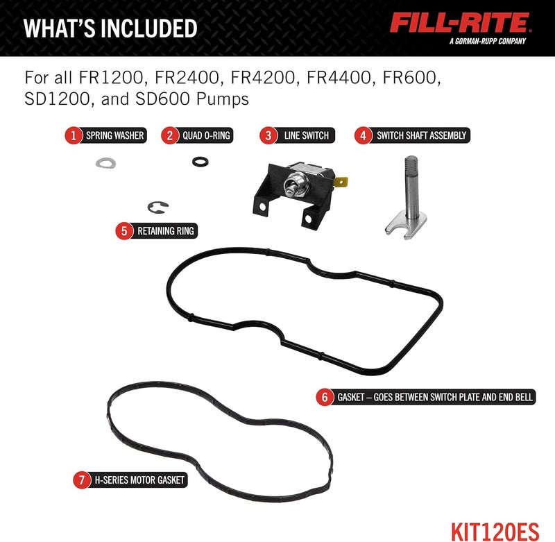 FILL RITE KIT120ES Kit, Electronic Assembly Switch, Shaft with fork - Image 2