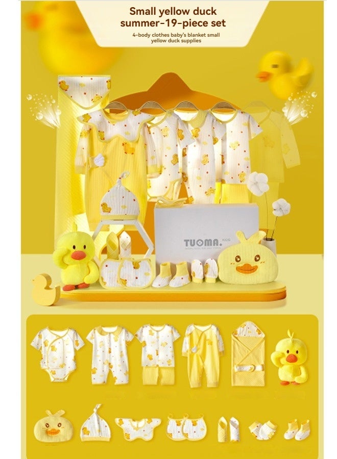 Beauenty 19PCS Newborn Baby Gift Set, Newborn Layette Gift Set for Boys and Girls, Babies Essential Clothes Accessories with Baby Blanket - Image 1