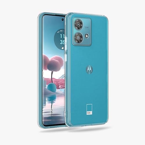 Plus Clear Transparent Back Case Cover for Motorola Moto Edge 40 Neo 5G | Full Device Protection | Shockproof TPU | Flexible Silicone Back Cover Case – Transparent - Image 2