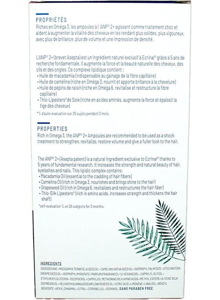 Ecrinal أمبولات ANP2+ للشعر الخفيف، قشرة الرأس، واللون 5 مل - Image 3