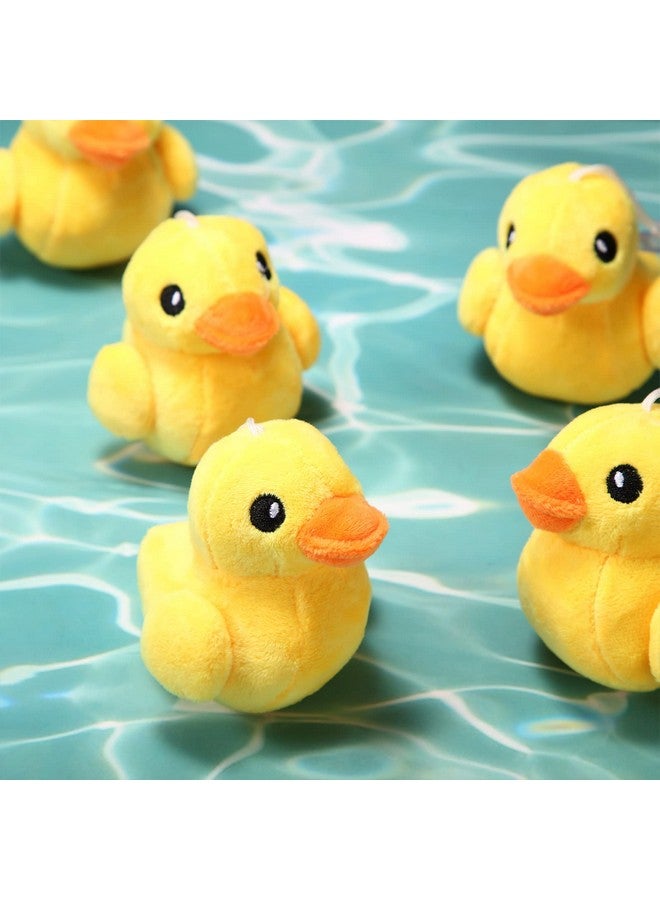 Skylety Stuffed Duck Plush Yellow Stuffed Animal 4 Inches Plush Soft Toy Small Duck Playset for Boys and Girls Room Sofa Birthday Baby Shower Theme Party Decoration(12 Pcs) - Image 4
