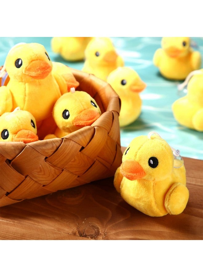 Skylety Stuffed Duck Plush Yellow Stuffed Animal 4 Inches Plush Soft Toy Small Duck Playset for Boys and Girls Room Sofa Birthday Baby Shower Theme Party Decoration(12 Pcs) - Image 5