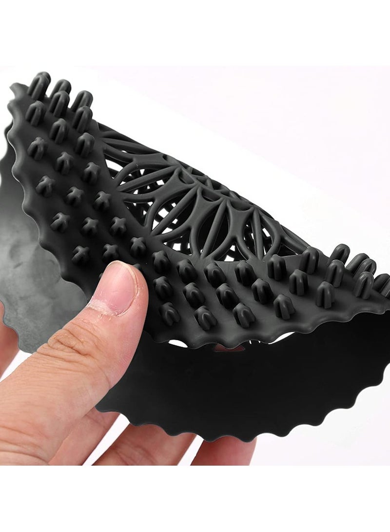 SYOSI 6Pcs Sink Drain Strainer, Rubber Drain Hair Catcher Drain Strainers Protectors Suited for Kitchen Bathroom Bathtub Sink (Black) - Image 5